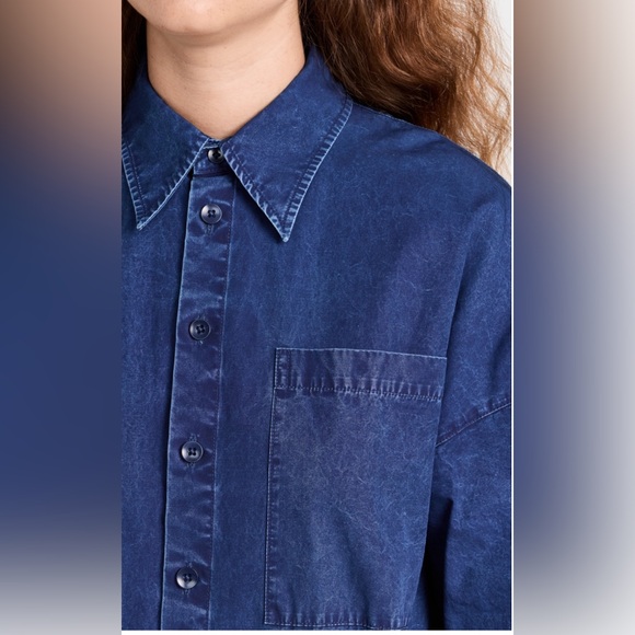 Tibi -Tencel Cotton Shirtdress SIZE S Lagan, minimalist, modern style oversize - Picture 6 of 9